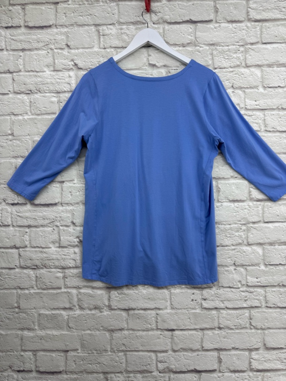 J. Jill Luxe Supima A-Line Tunic Top Forward Seam Tee Top Size Medium - Picture 6 of 12